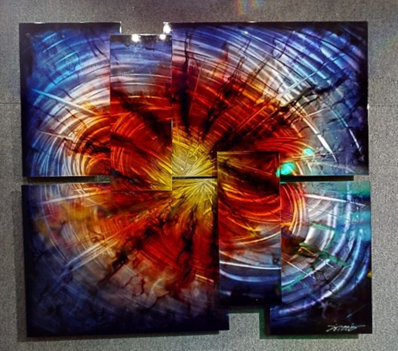 Chris DeRubeisArt title6 Panel Extreme burst 5x6