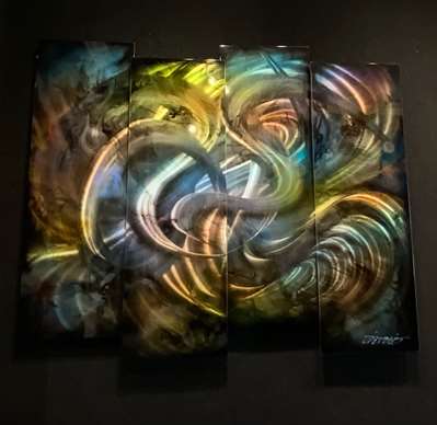 Chris DeRubeisArt title4 Panel Sleek 38x48