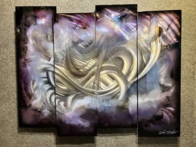 Chris DeRubeisArt title4 Panel Sleek 38x48