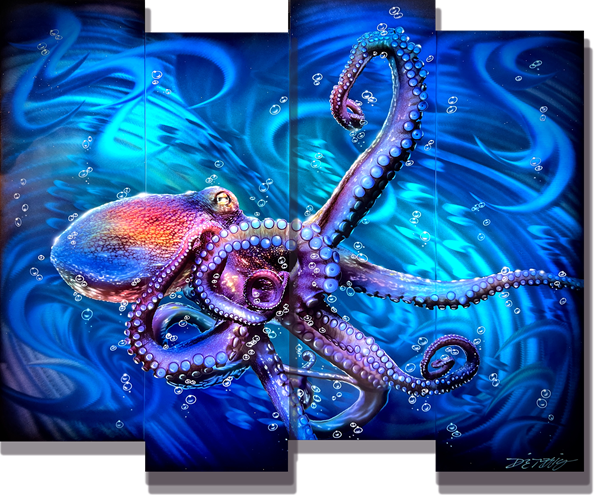 Chris DeRubeisArt title4 Panel What's Kraken Panel 37X44